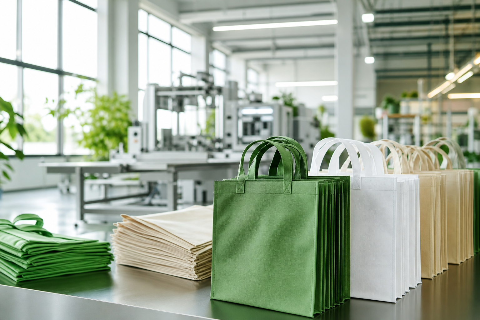 Premium nonwoven bag production