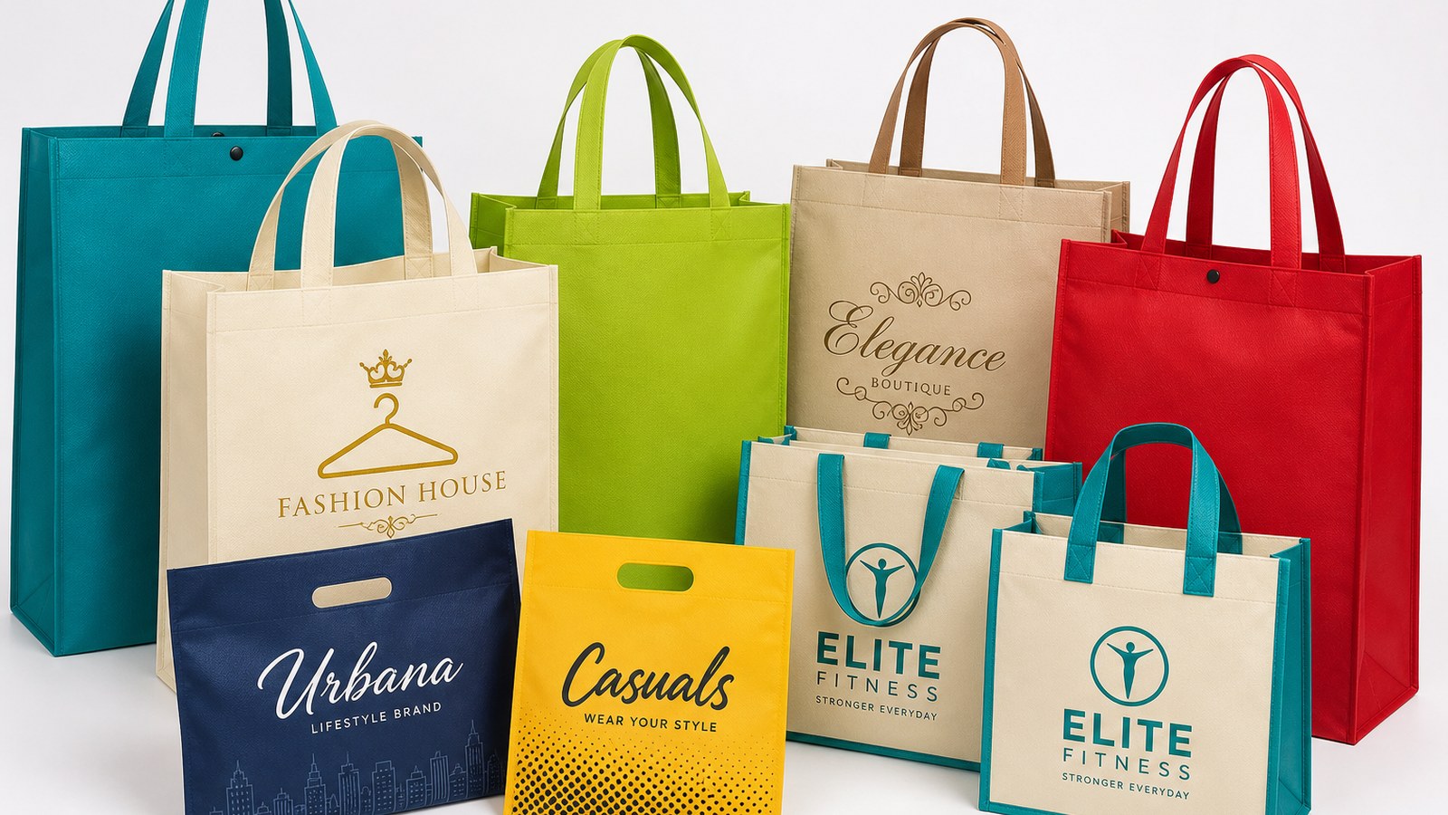 Mixed bag types including semi box and shoe bags